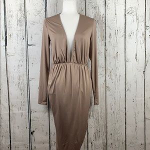 TOBI Plunging V Dress
